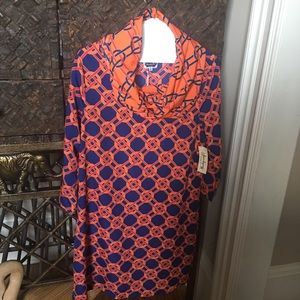 Mud Pie Orange and Blue Dress